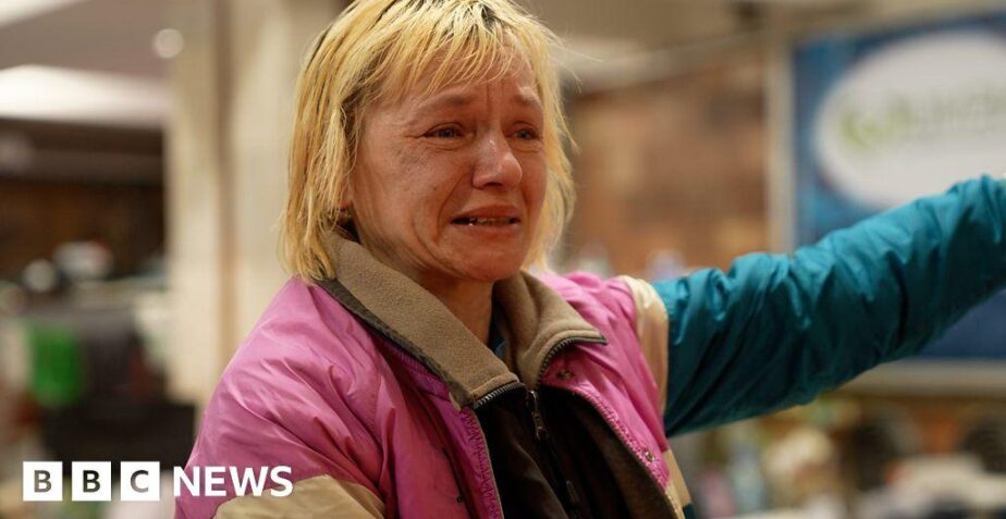 Ukraine conflict: The families living in an underground station for three months