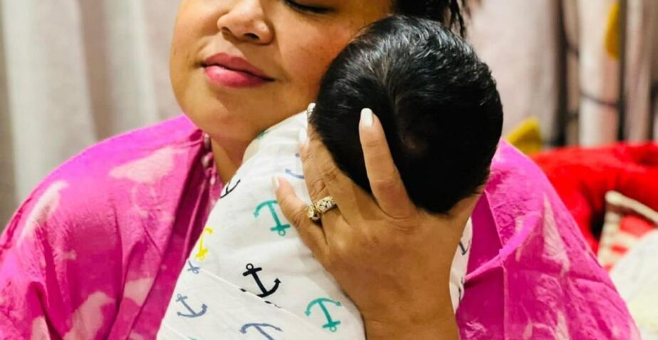 Bharti Singh takes baby Gola on his first flight to Goa where she married Haarsh Limbachiyaa