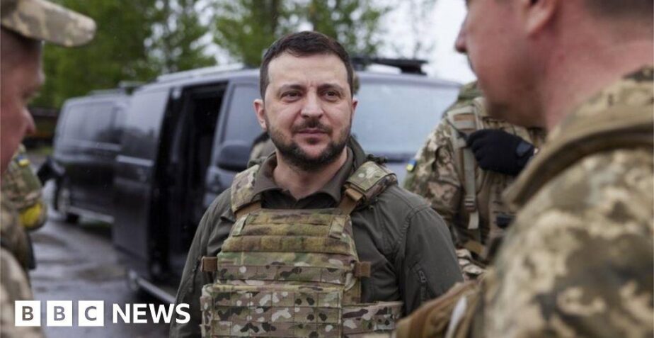 Ukraine war: President Zelensky visits Kharkiv in first trip outside Kyiv region
